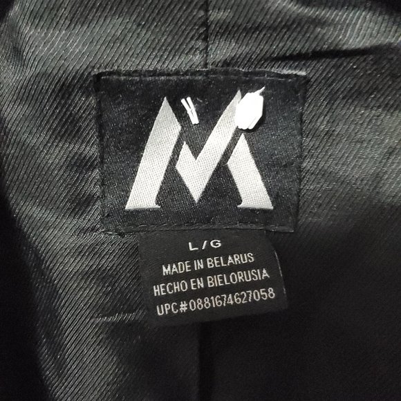 Giii Apparel Black Button Up Cashmere Pea Coat Size L - Picture 5 of 8